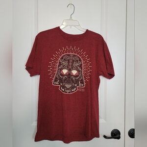 STAR WARS DARTH VADER SUGAR SKULL DAY OF THE DEAD HELMET T-SHIRT M FIFTH SUN